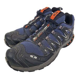 SALOMON Shoes XA 3D ULTRA 2 Men Size 12.5 Blue Black Hiking Trail Outdoor 112189